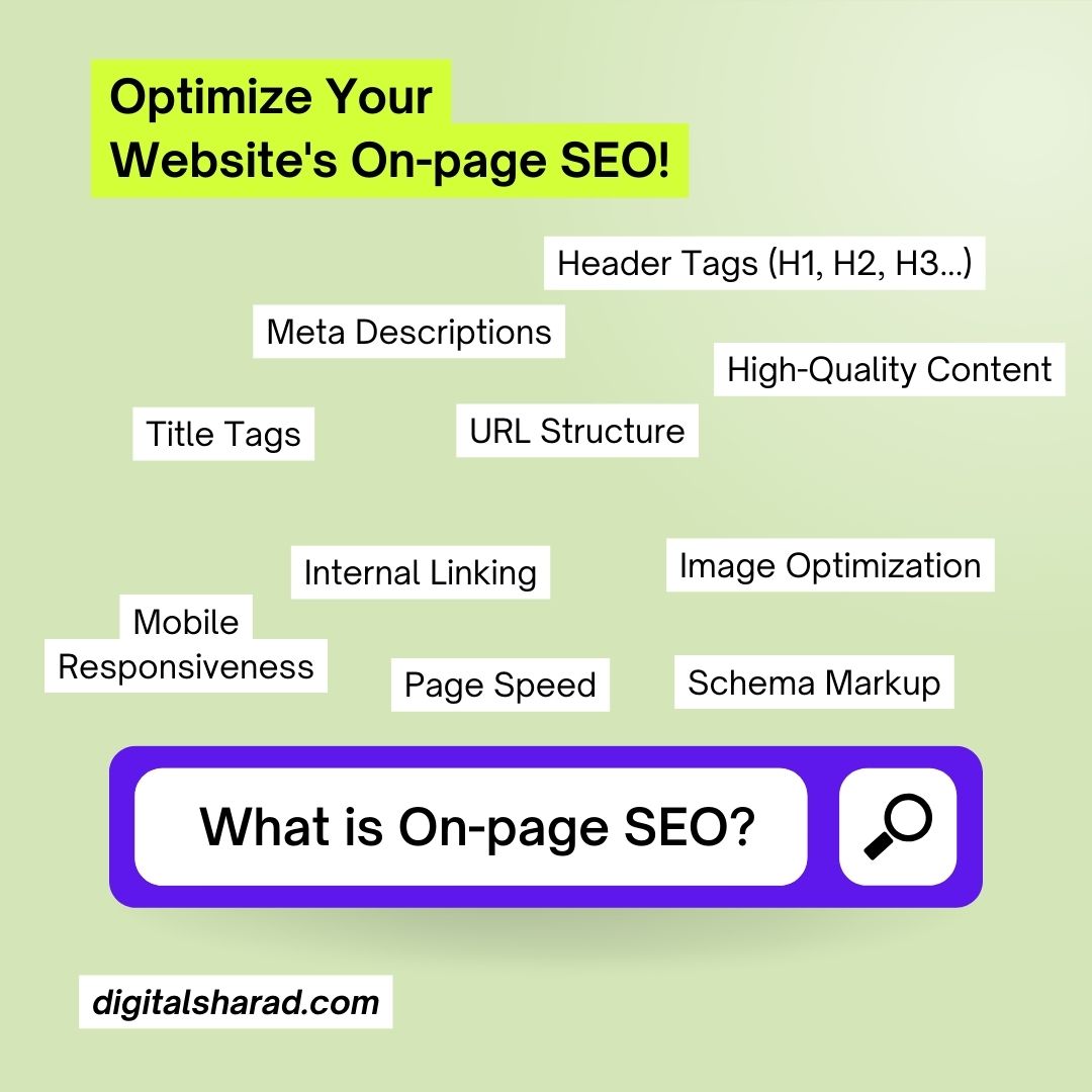 on-page seo and it elements to optimize